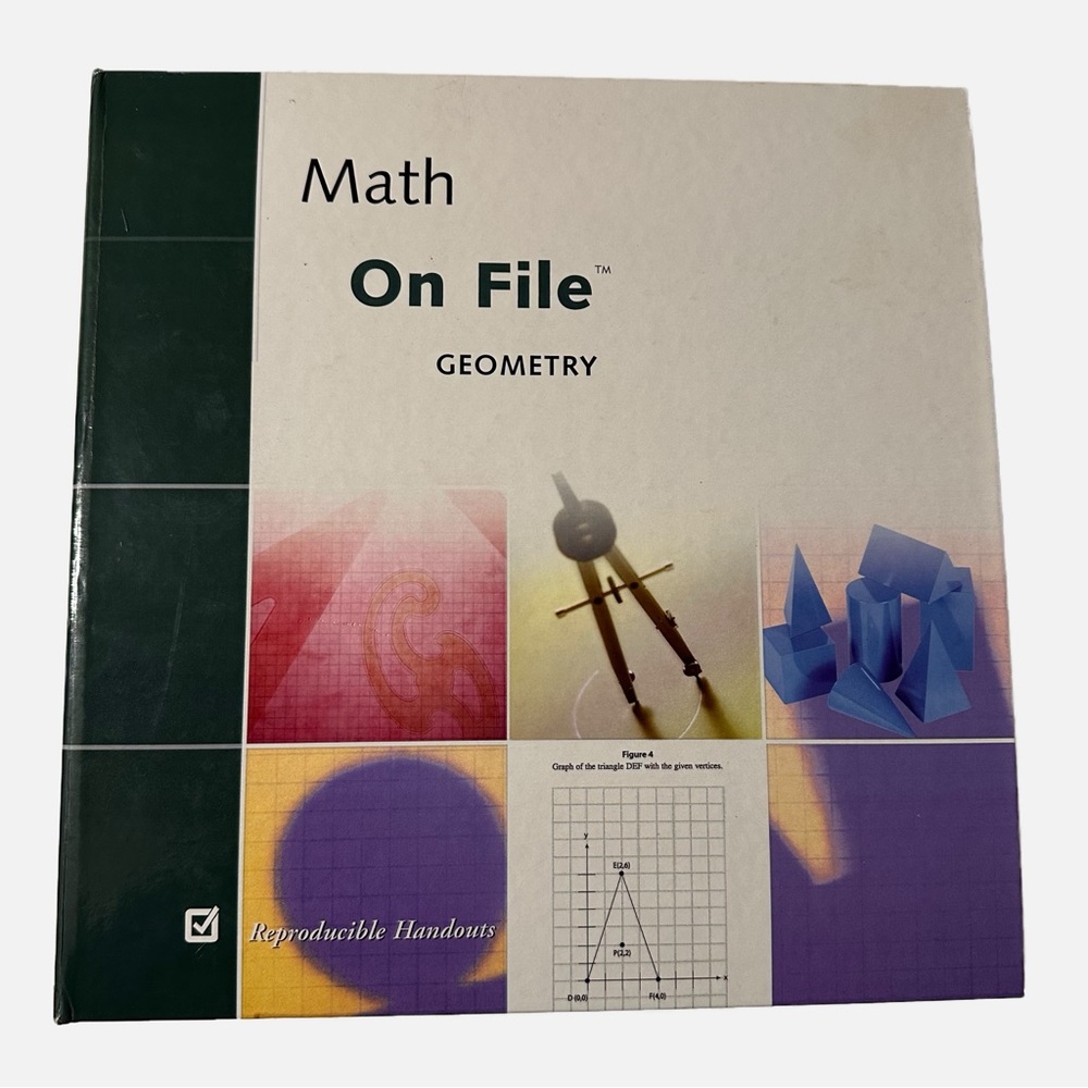 Math On File Geometry Book - Green and Purple Cover